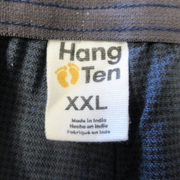 HANG TEN Drop In 20" Elastic-Waist Walkshorts Mens Sz XXL (42-44) Blue Plaid NWT - Picture 7 of 12